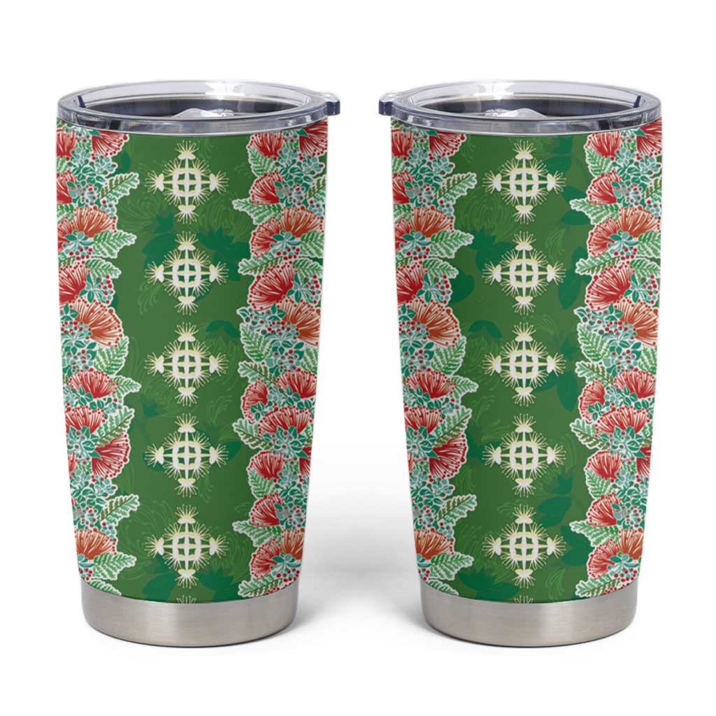 Hawaii Ohia Lehua Tumbler Cup Tropical Vibes Green