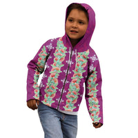 Hawaii Ohia Lehua Kid Hoodie Tropical Vibes Fuchsia