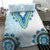 Africa Dashiki Bedding Set With Polynesian Pattern Blue Version