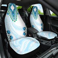 Africa Dashiki Car Seat Cover With Polynesian Pattern Blue Version