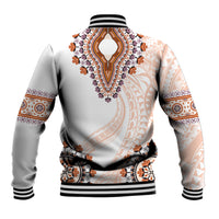 Africa Dashiki Baseball Jacket With Polynesian Pattern Beige Version LT05 - Polynesian Pride
