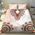 Africa Dashiki Bedding Set With Polynesian Pattern Beige Version