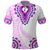 Africa Dashiki Polo Shirt With Polynesian Pattern Pink Version LT05 Pink - Polynesian Pride