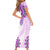 Africa Dashiki Short Sleeve Bodycon Dress With Polynesian Pattern Pink Version LT05 - Polynesian Pride