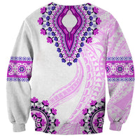 Africa Dashiki Sweatshirt With Polynesian Pattern Pink Version LT05 - Polynesian Pride