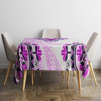 Africa Dashiki Tablecloth With Polynesian Pattern Pink Version