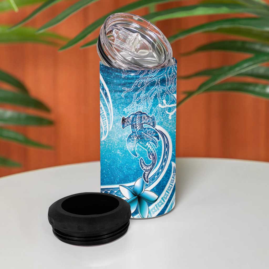 Polynesia World Ocean Day 4 in 1 Can Cooler Tumbler Ocean Style
