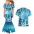 Polynesia World Ocean Day Couples Matching Mermaid Dress and Hawaiian Shirt Ocean Style