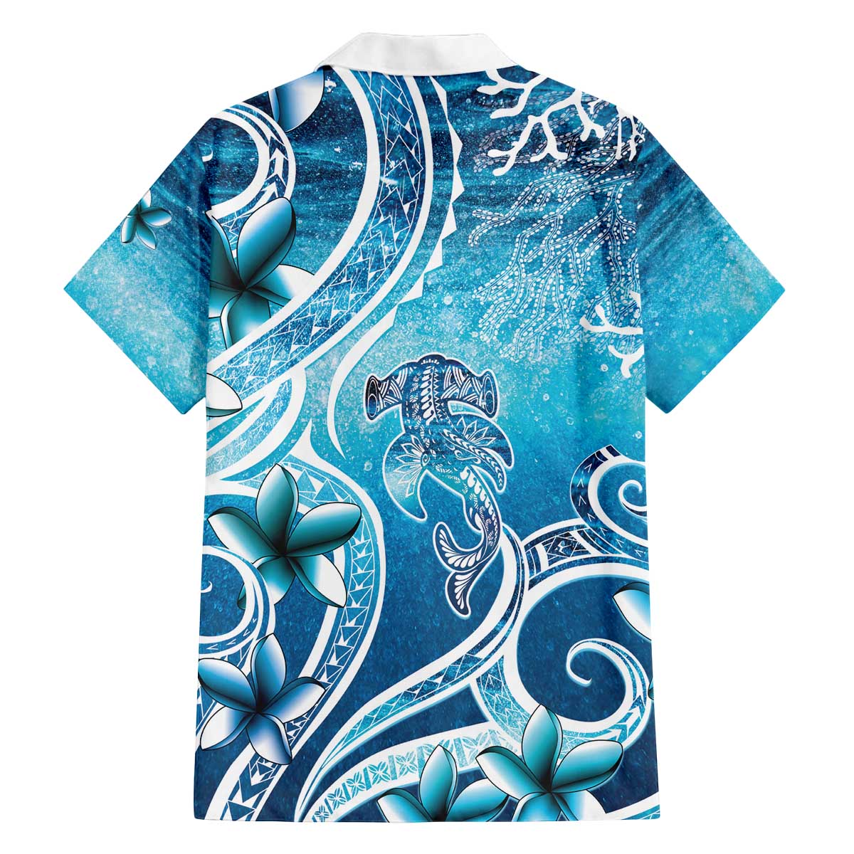 Polynesia World Ocean Day Family Matching Off The Shoulder Long Sleeve Dress and Hawaiian Shirt Ocean Style