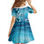 Polynesia World Ocean Day Family Matching Off Shoulder Maxi Dress and Hawaiian Shirt Ocean Style