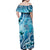 Polynesia World Ocean Day Family Matching Off Shoulder Maxi Dress and Hawaiian Shirt Ocean Style
