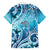 Polynesia World Ocean Day Family Matching Summer Maxi Dress and Hawaiian Shirt Ocean Style