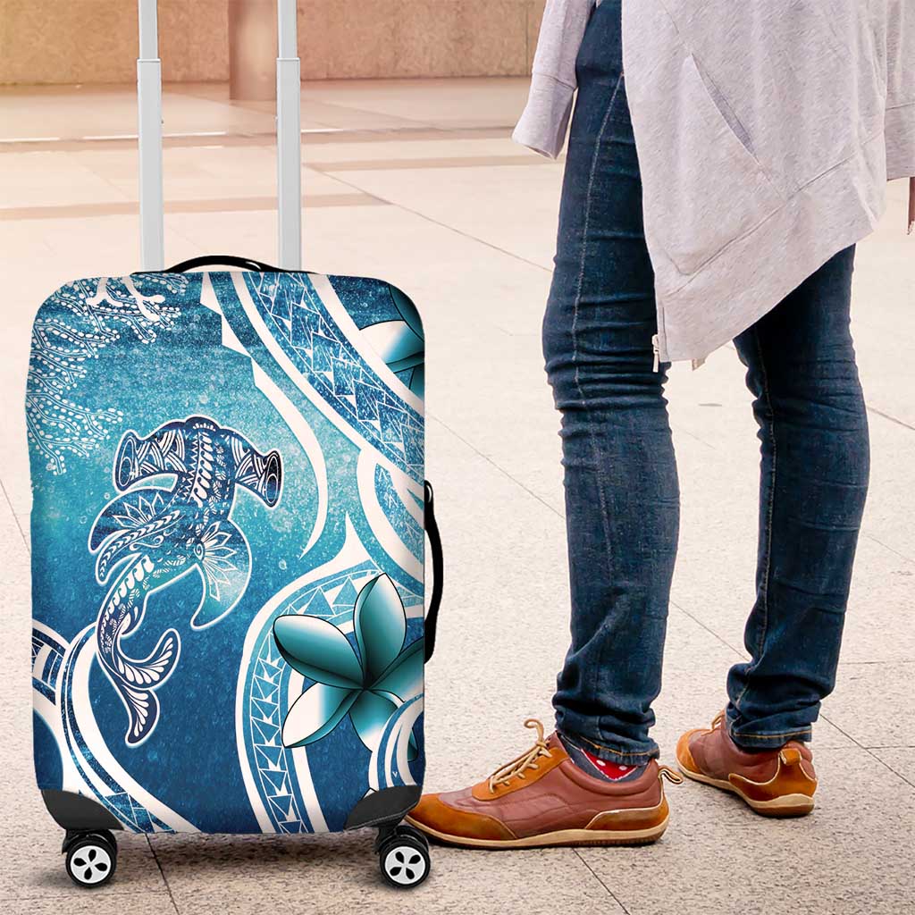 Polynesia World Ocean Day Luggage Cover Ocean Style LT05 Blue - Polynesian Pride