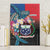 Samoa Canvas Wall Art Humpback Whale Siapo Pattern