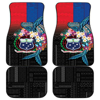 Samoa Car Mats Humpback Whale Siapo Pattern