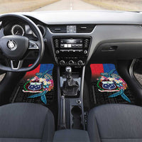 Samoa Car Mats Humpback Whale Siapo Pattern
