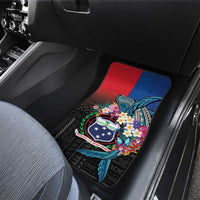 Samoa Car Mats Humpback Whale Siapo Pattern