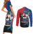 Samoa Couples Matching Short Sleeve Bodycon Dress and Long Sleeve Button Shirt Humpback Whale Siapo Pattern