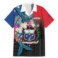 Samoa Family Matching Mermaid Dress and Hawaiian Shirt Humpback Whale Siapo Pattern