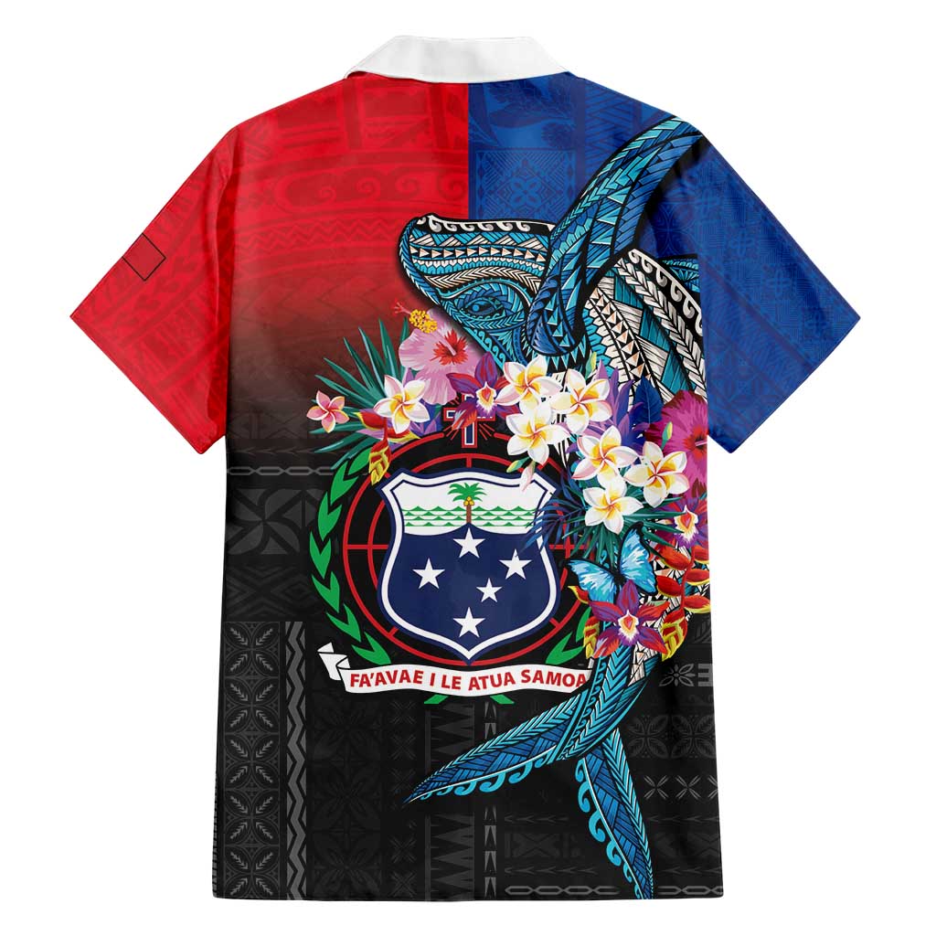 Samoa Family Matching Short Sleeve Bodycon Dress and Hawaiian Shirt Humpback Whale Siapo Pattern