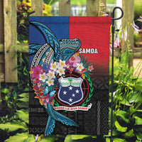 Samoa Garden Flag Humpback Whale Siapo Pattern