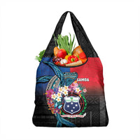 Samoa Grocery Bag Humpback Whale Siapo Pattern