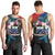 Samoa Men Tank Top Humpback Whale Siapo Pattern