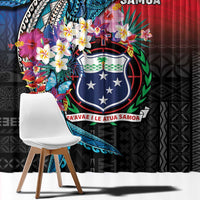 Samoa Window Curtain Humpback Whale Siapo Pattern