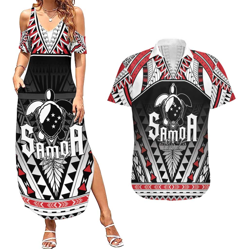 Samoa Independence Day Couples Matching Summer Maxi Dress and Hawaiian Shirt Proud To Be Samoan