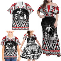 Samoa Independence Day Family Matching Off Shoulder Maxi Dress and Hawaiian Shirt Proud To Be Samoan