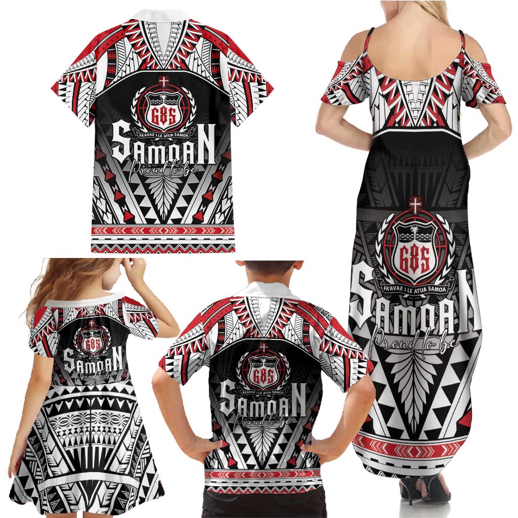 Samoa Independence Day Family Matching Summer Maxi Dress and Hawaiian Shirt Proud To Be Samoan