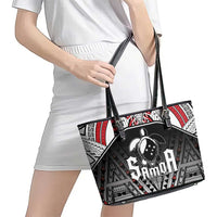 Samoa Independence Day Leather Tote Bag Proud To Be Samoan
