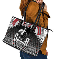 Samoa Independence Day Leather Tote Bag Proud To Be Samoan