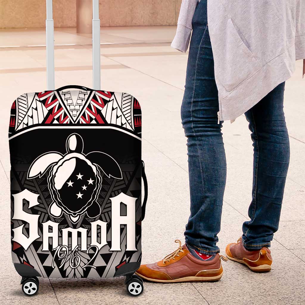 Samoa Independence Day Luggage Cover Proud To Be Samoan LT05 Black - Polynesian Pride