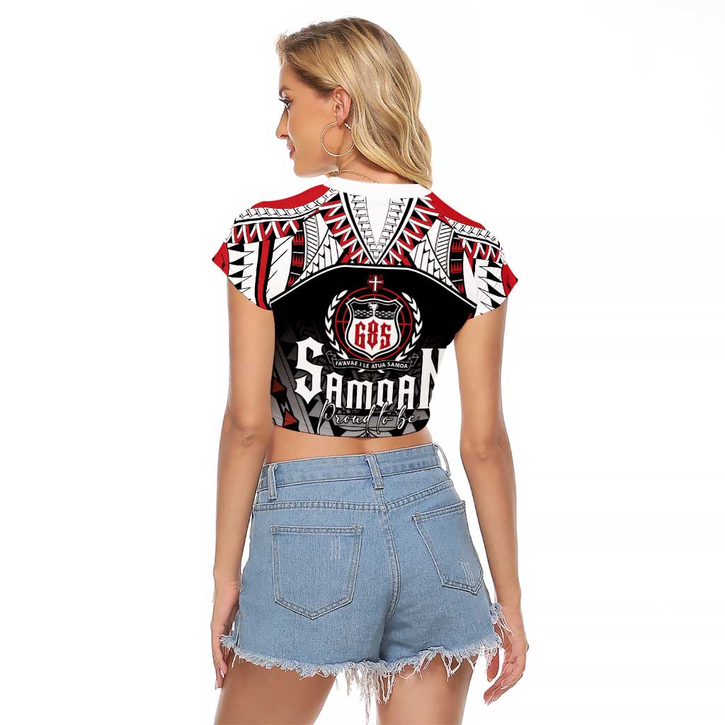 Samoa Independence Day Raglan Cropped T Shirt Proud To Be Samoan LT05 - Polynesian Pride