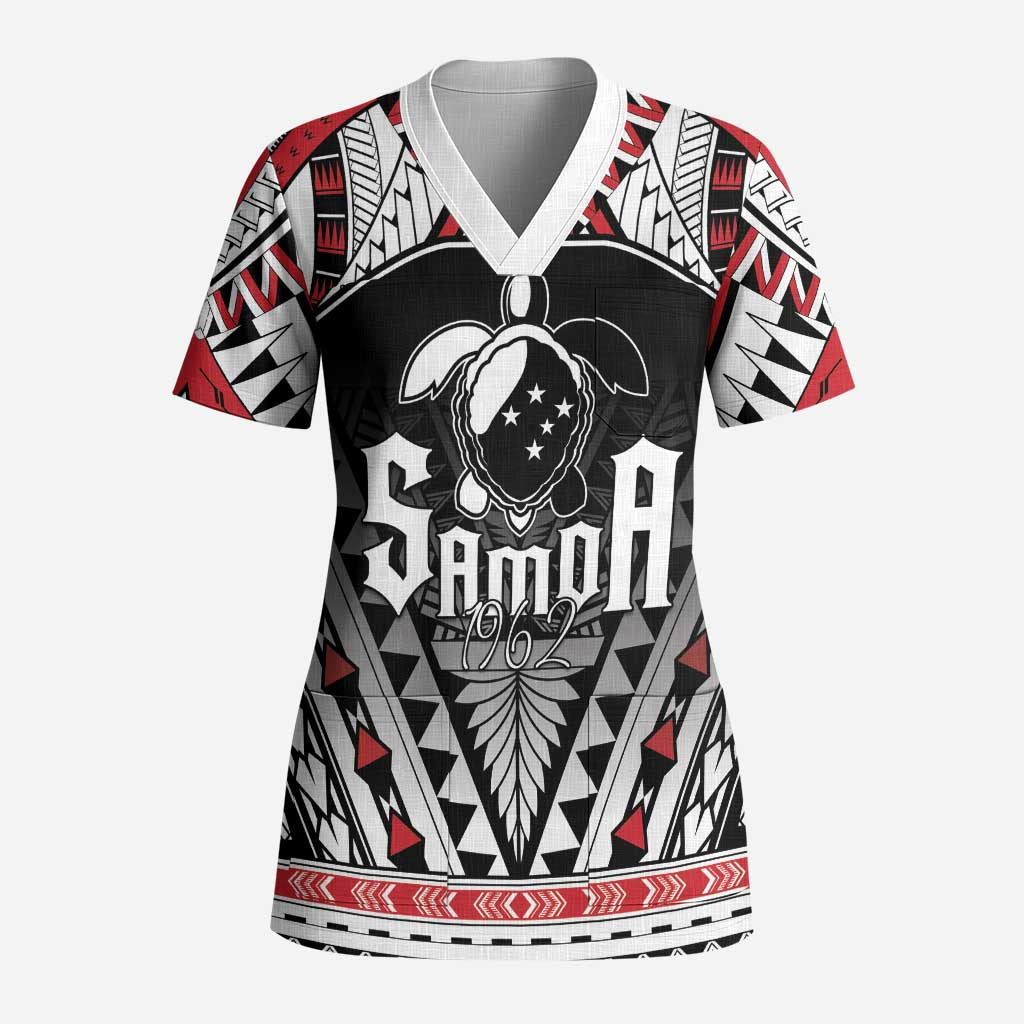 Samoa Independence Day Scrub Top Proud To Be Samoan - Polynesian Pride