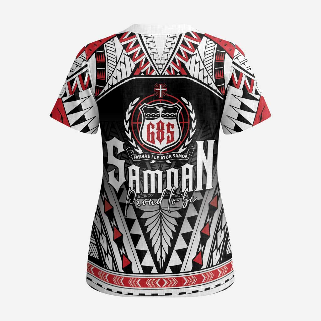 Samoa Independence Day Scrub Top Proud To Be Samoan - Polynesian Pride