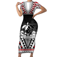 Samoa Independence Day Short Sleeve Bodycon Dress Proud To Be Samoan