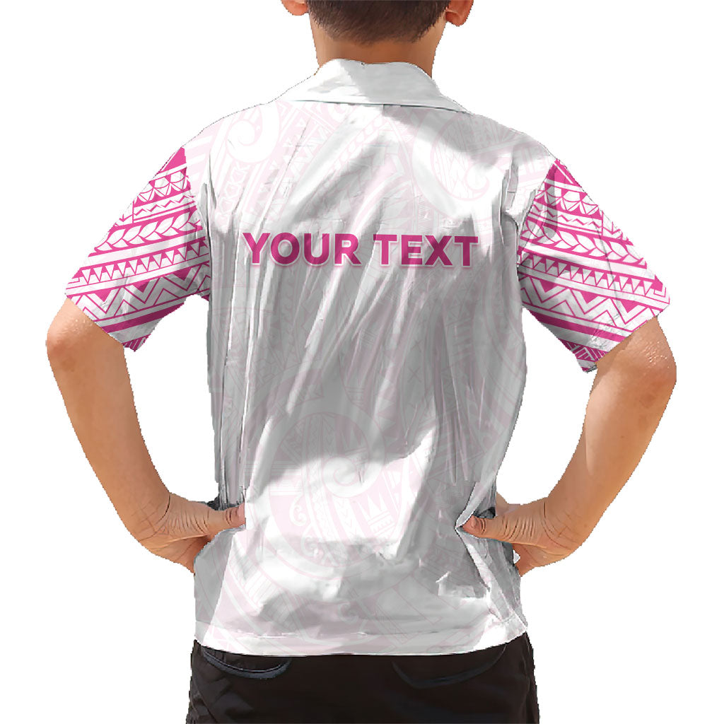 Personalised New Zealand Aotearoa Family Matching Mermaid Dress and Hawaiian Shirt Nurse Tribal Pink Version