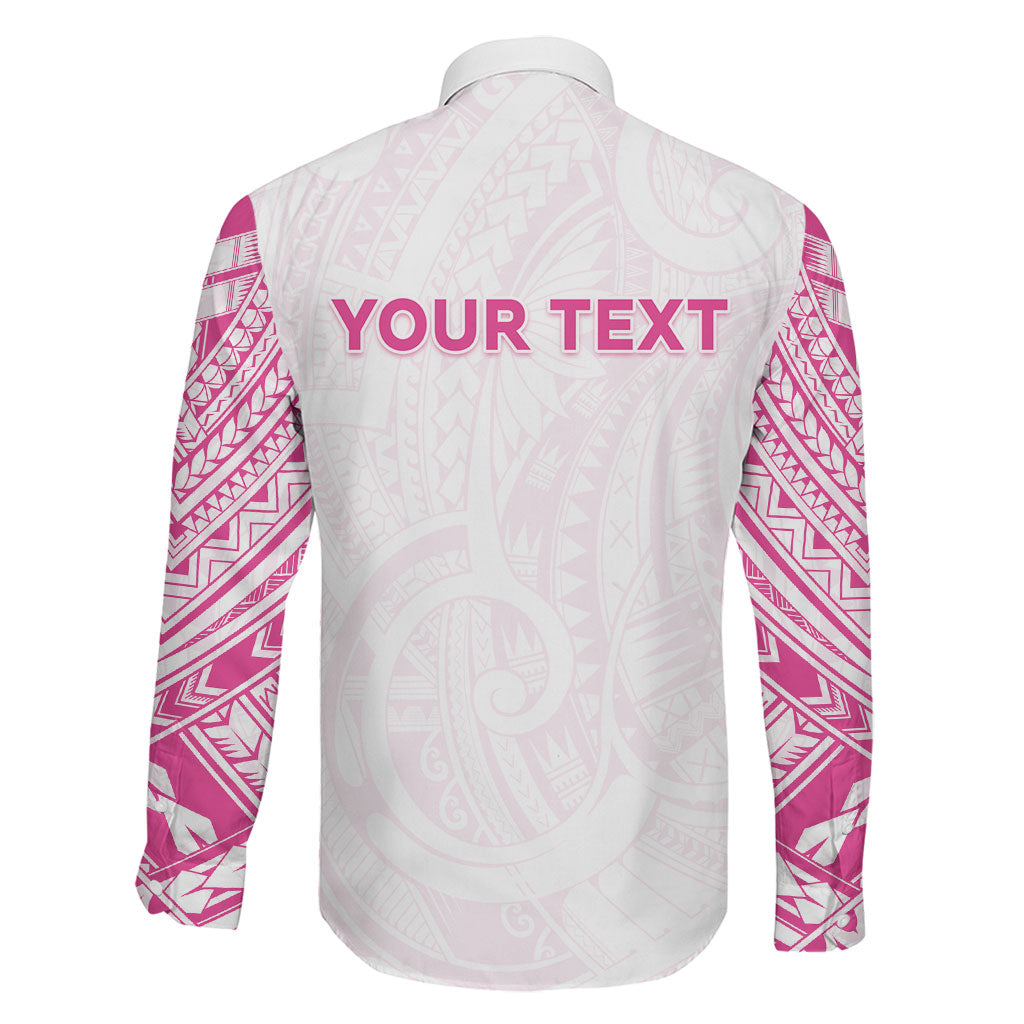 Personalised New Zealand Aotearoa Family Matching Mermaid Dress and Hawaiian Shirt Nurse Tribal Pink Version