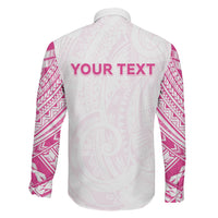 Personalised New Zealand Aotearoa Family Matching Tank Maxi Dress and Hawaiian Shirt Nurse Tribal Pink Version