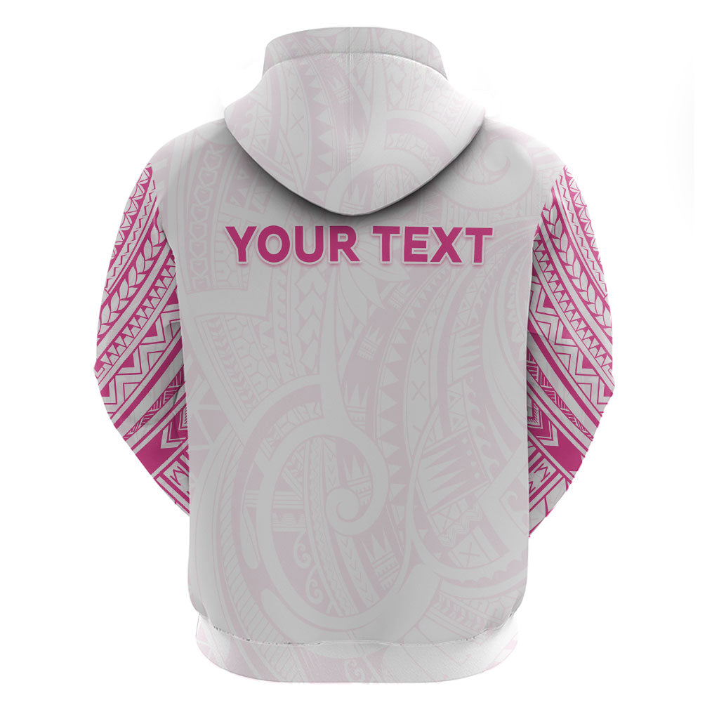 Personalised New Zealand Aotearoa Hoodie Nurse Tribal Pink Version LT05 - Polynesian Pride