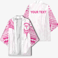 Personalised New Zealand Aotearoa Kimono Nurse Tribal Pink Version LT05 - Polynesian Pride