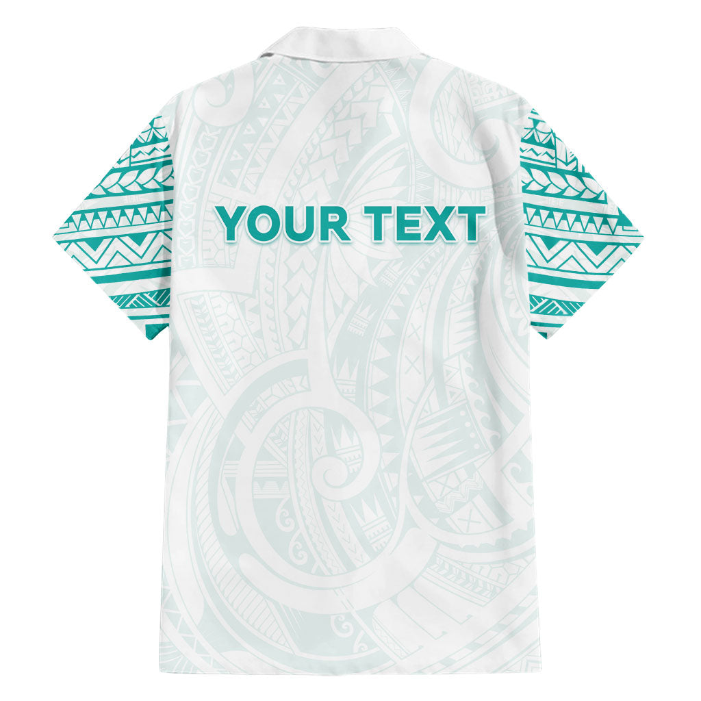 Personalised New Zealand Aotearoa Family Matching Mermaid Dress and Hawaiian Shirt Nurse Tribal Teal Version