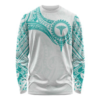 Personalised New Zealand Aotearoa Long Sleeve Shirt Nurse Tribal Teal Version LT05 Unisex Teal - Polynesian Pride