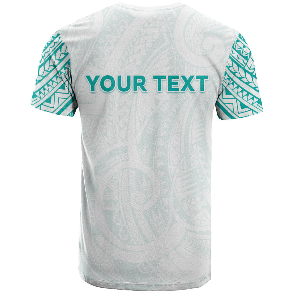 Personalised New Zealand Aotearoa T Shirt Nurse Tribal Teal Version LT05 - Polynesian Pride