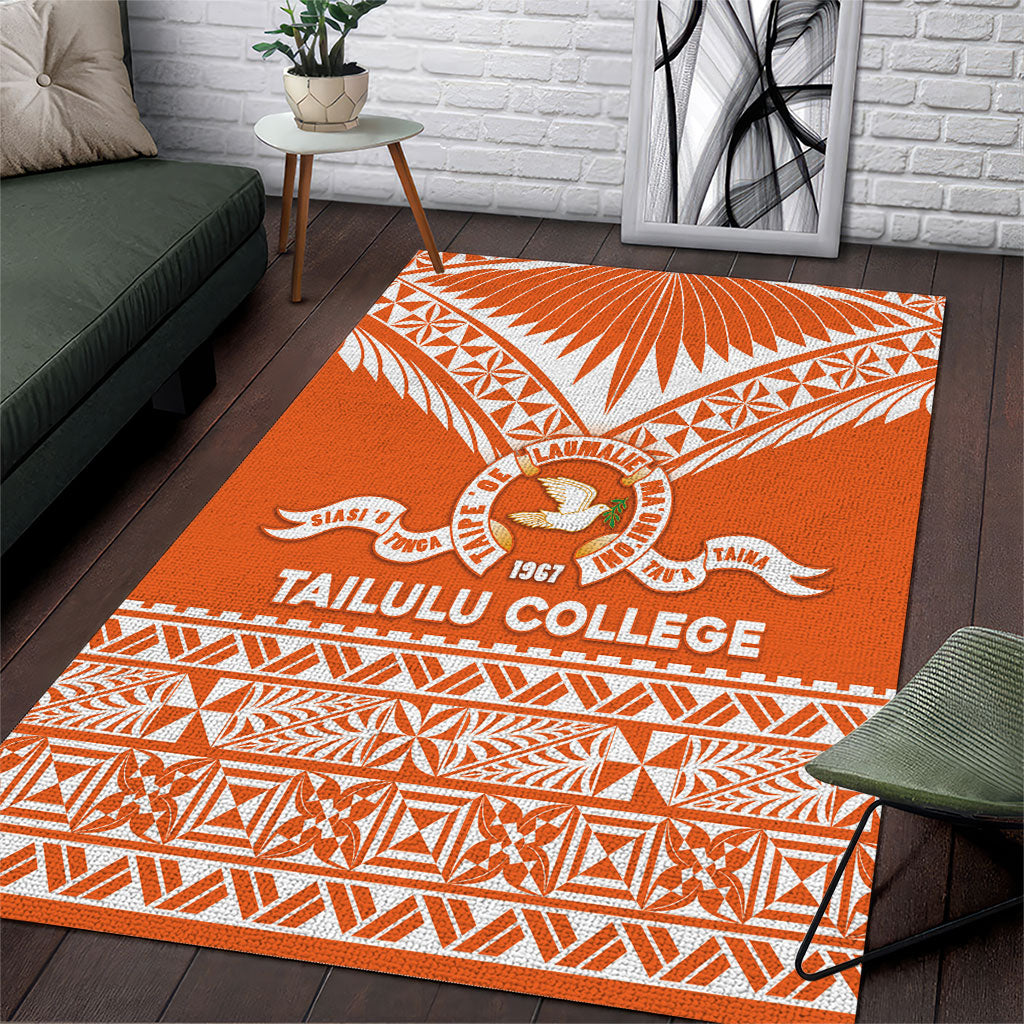 Tonga Tailulu College Area Rug Tongan Kupesi Pattern