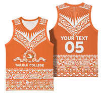 Personalised Tonga Tailulu College Basketball Jersey Tongan Kupesi Pattern