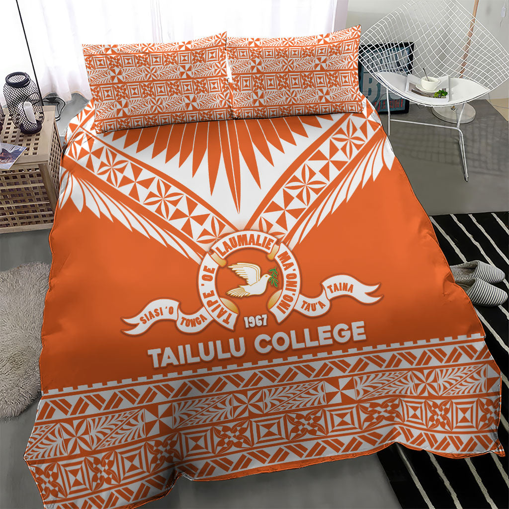 Tonga Tailulu College Bedding Set Tongan Kupesi Pattern LT05 - Polynesian Pride