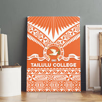 Tonga Tailulu College Canvas Wall Art Tongan Kupesi Pattern